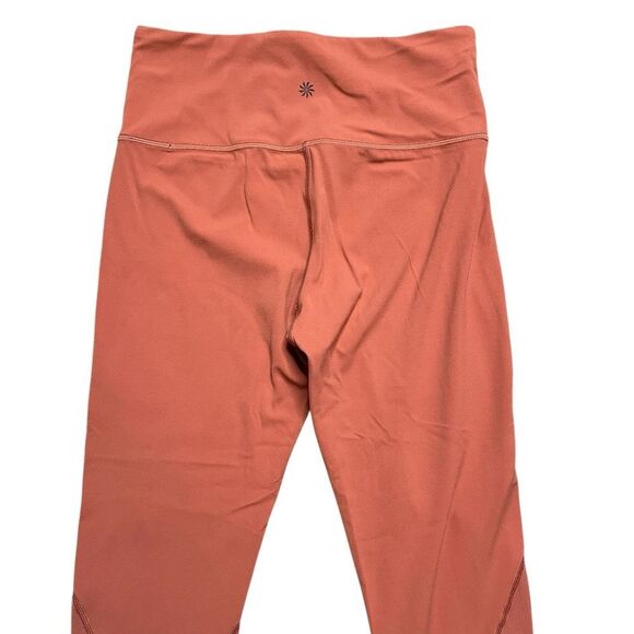 ATHLETA Rise Up Rib 7/8 Tight Orange Size Medium - Picture 6 of 8